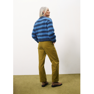 FRNCH Megane Blue Stripe Cardigan